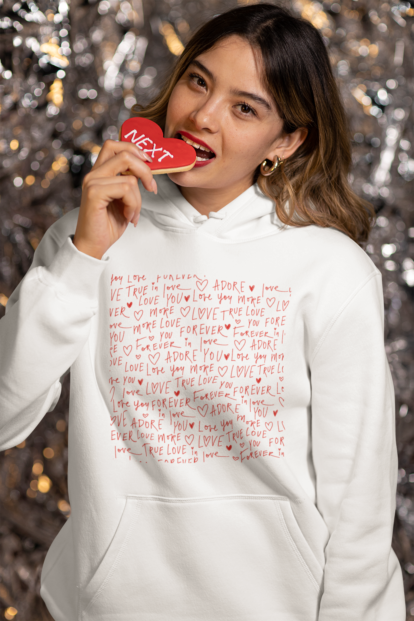 Sweat à capuche Love Overflow – Son édition ❤️✨