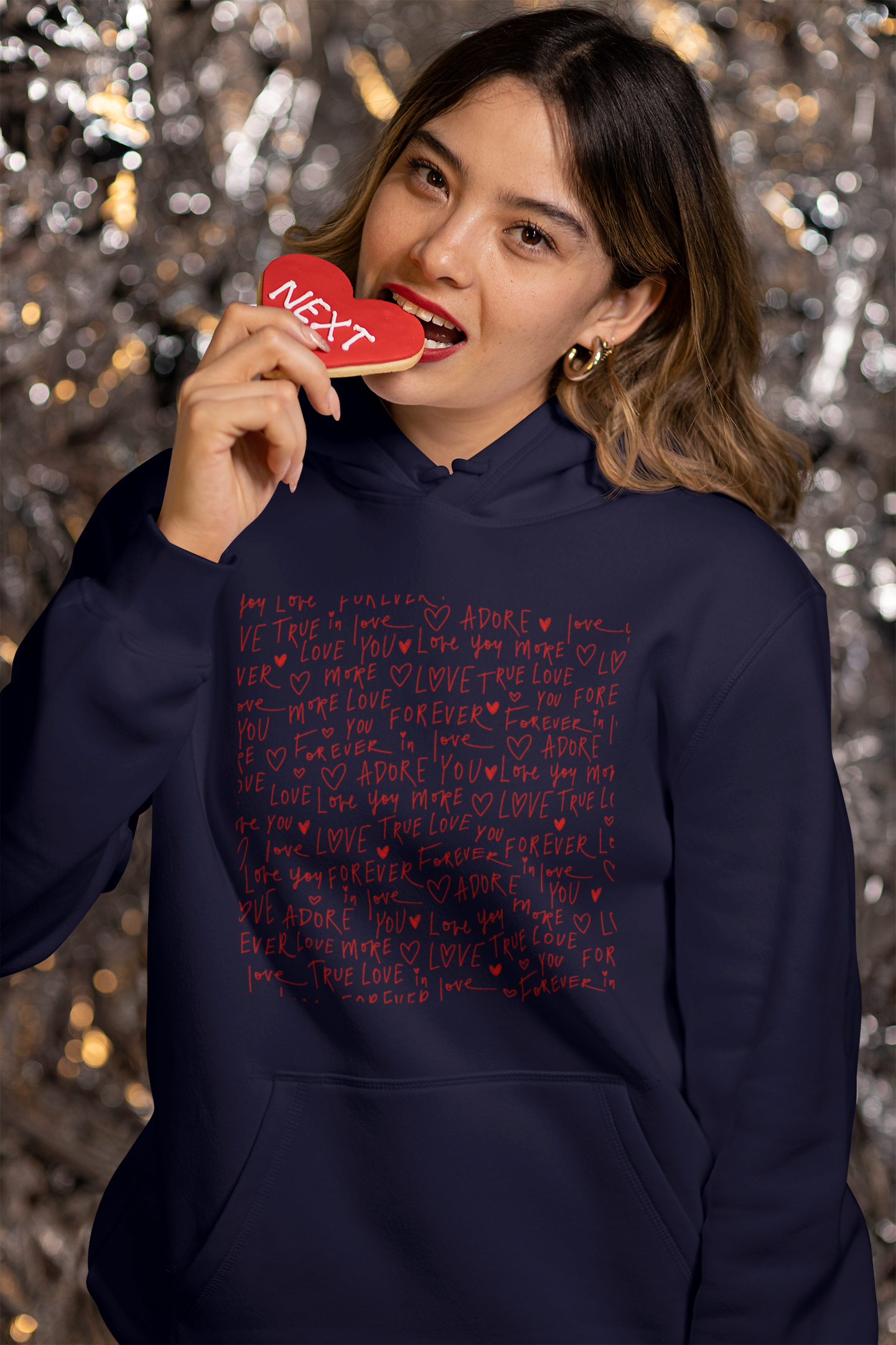 Sudadera con capucha Love Overflow – Su edición ❤️✨