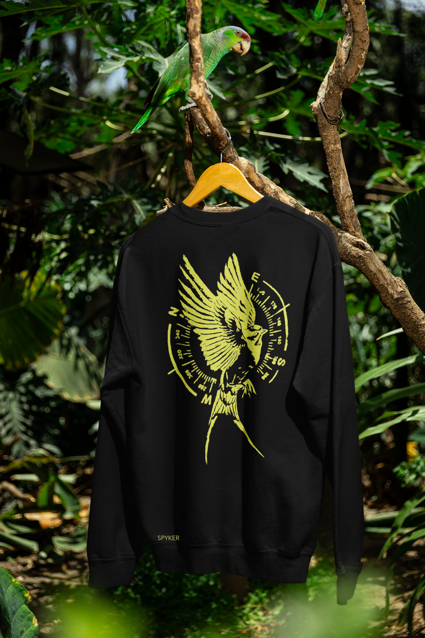 Sudadera con cuello redondo Nature Navigator🖤🦅🌿