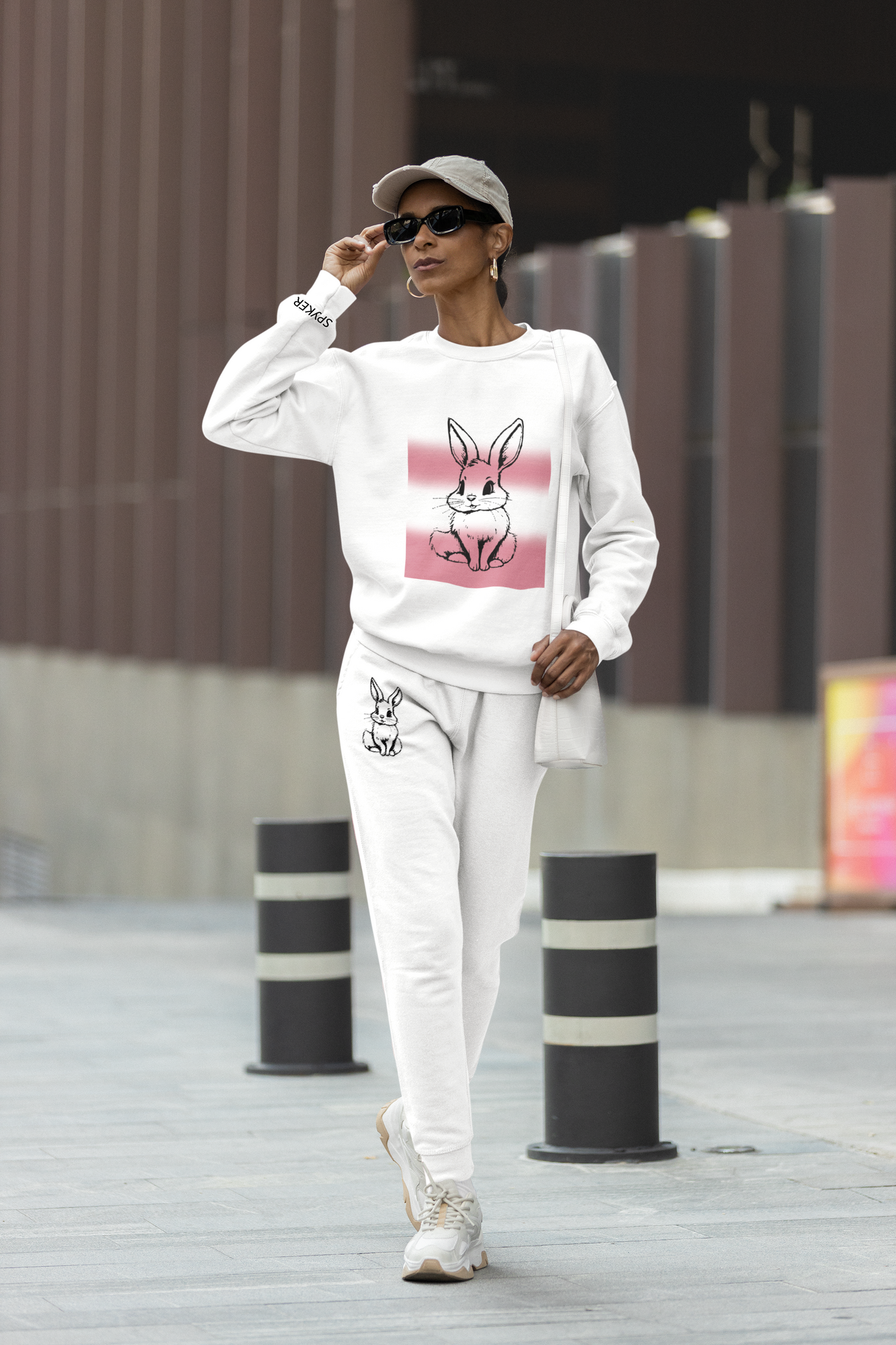 Combinaison sweat-shirt et jogging minimaliste Bunny 🐇🤍