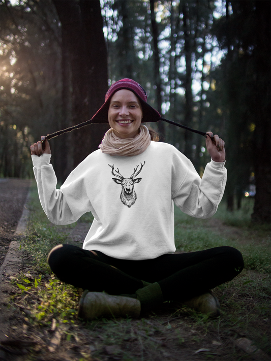 Sweat-shirt Cerf dans la nature 