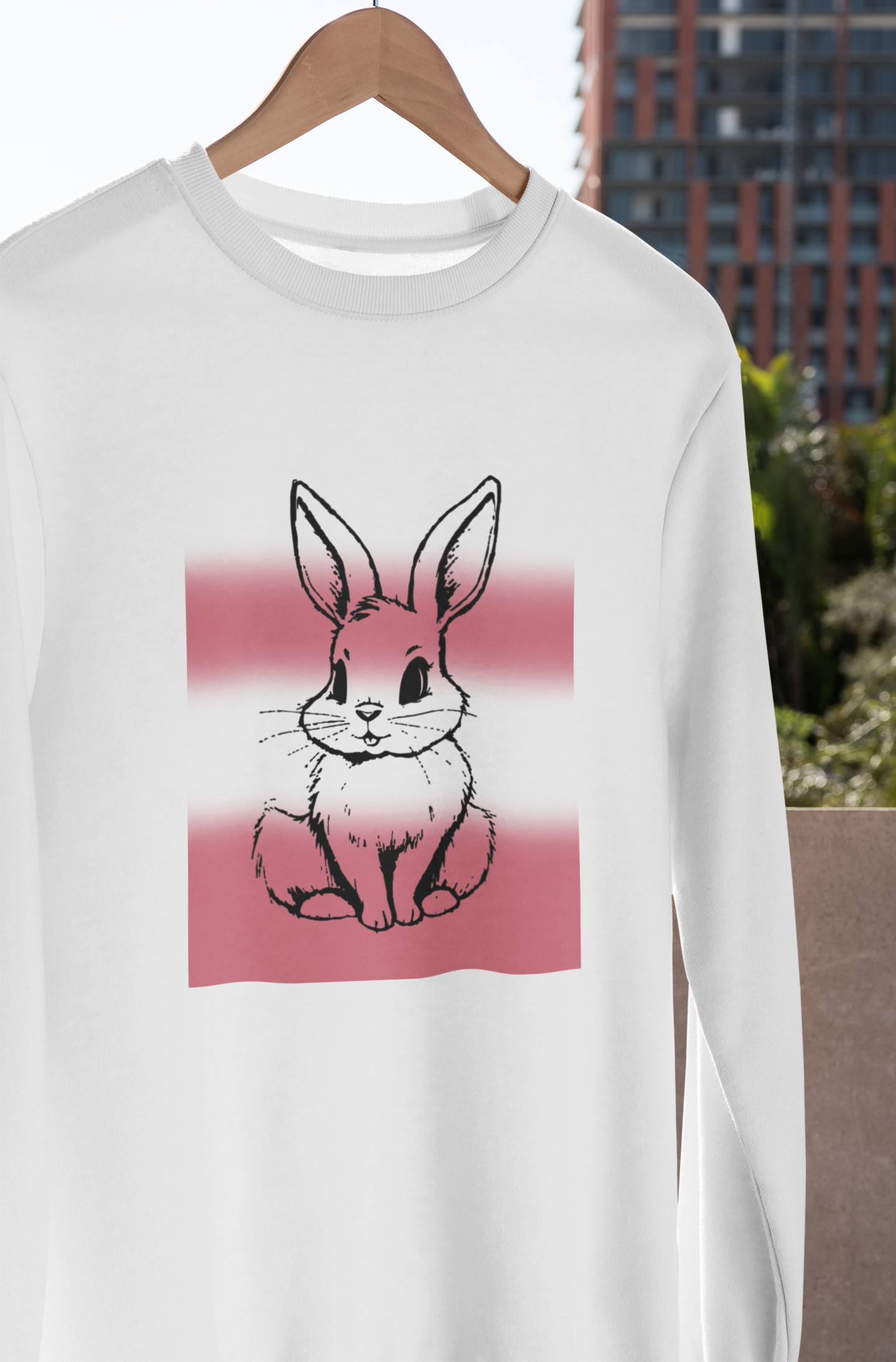 Combinaison sweat-shirt et jogging minimaliste Bunny 🐇🤍