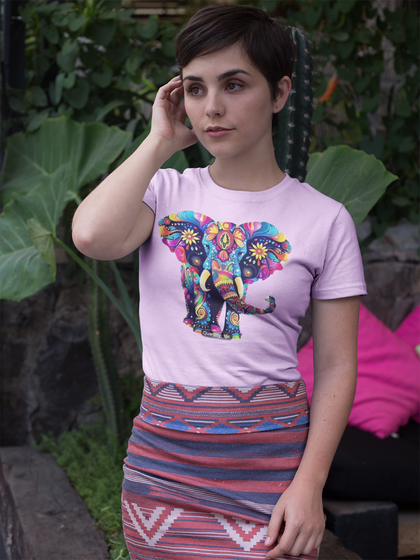 🌸 Floral Elephant Tee 🌸