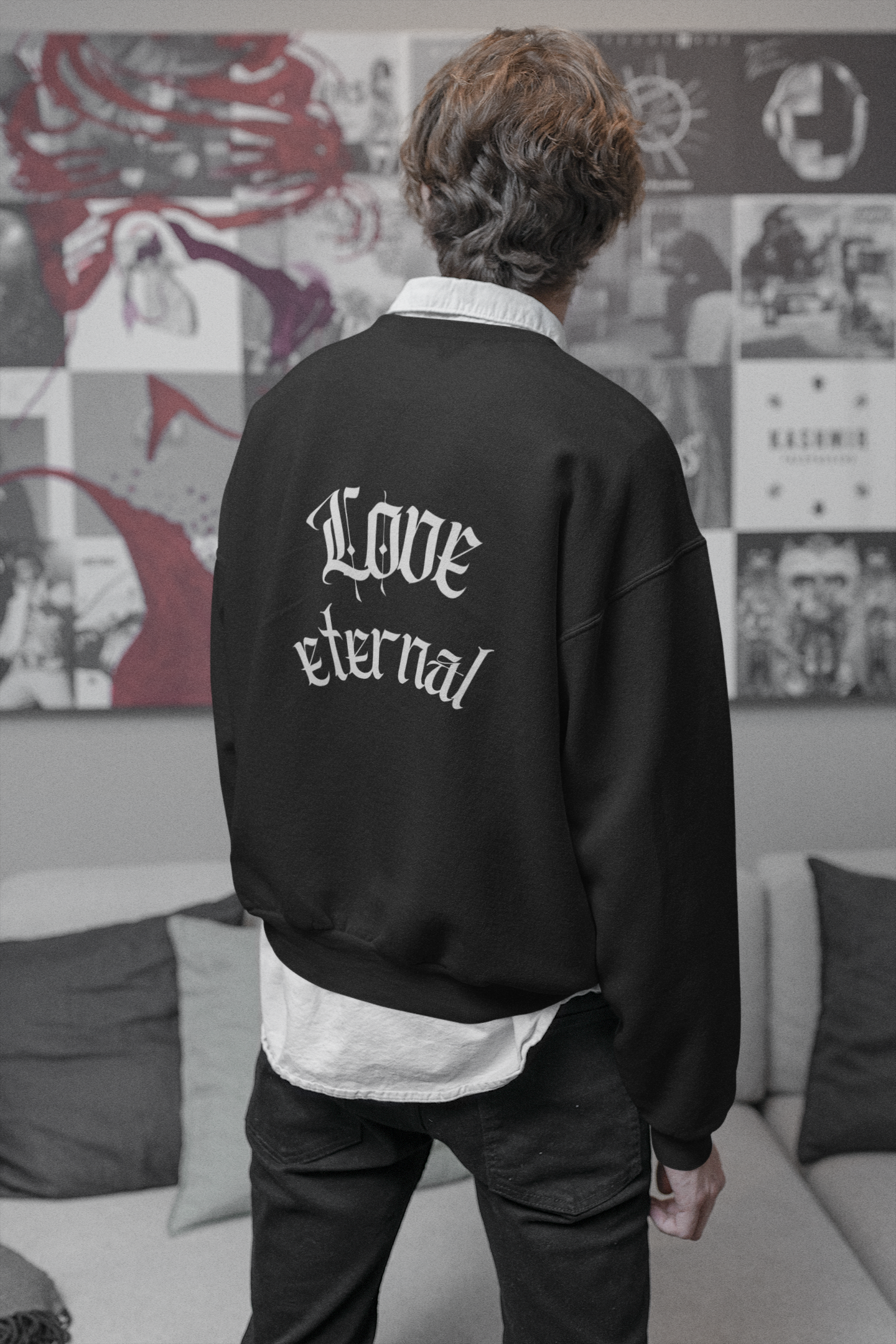 Sweat-shirt Amour éternel 🖤✨